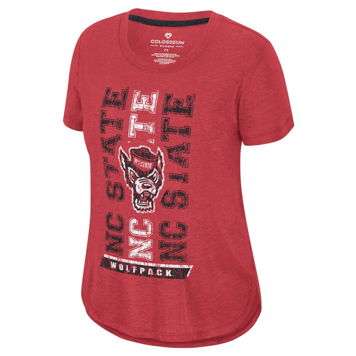 Red Ladies Short Sleeve Dual Blend